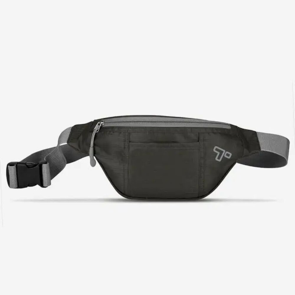 Travelon Charcoal Top Zip Lightweight Waist Pack/NWT
